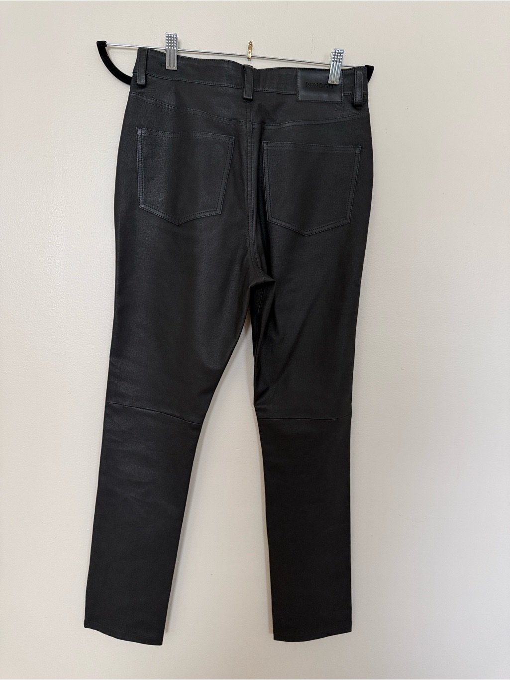Renggli Lamb Leather Pants Skinny Leg Womens Size 25 — image 2 of 6